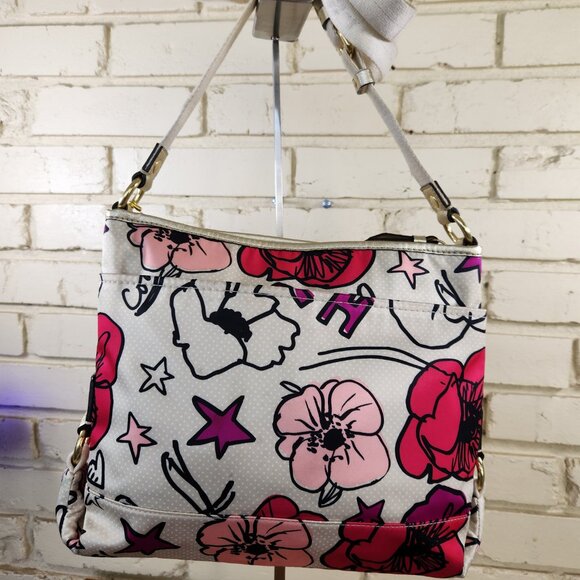Coach Kyra Floral Print Shoulder bag Purse - Picture 3 of 14